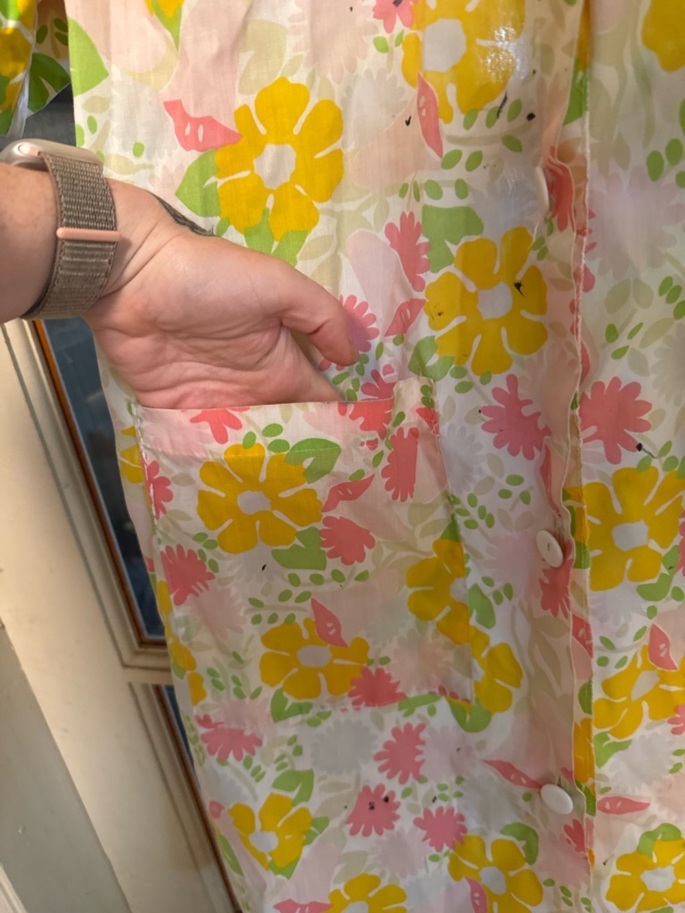✨ Vintage Floral The Comfort Coat | Sears | Cozy House Coat ✨ - Picture 5 of 13